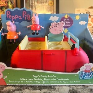 Peppa Pig Red Family Car with Figures